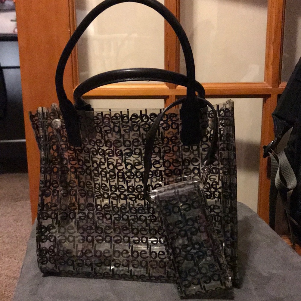 Bebe purse with removal insert